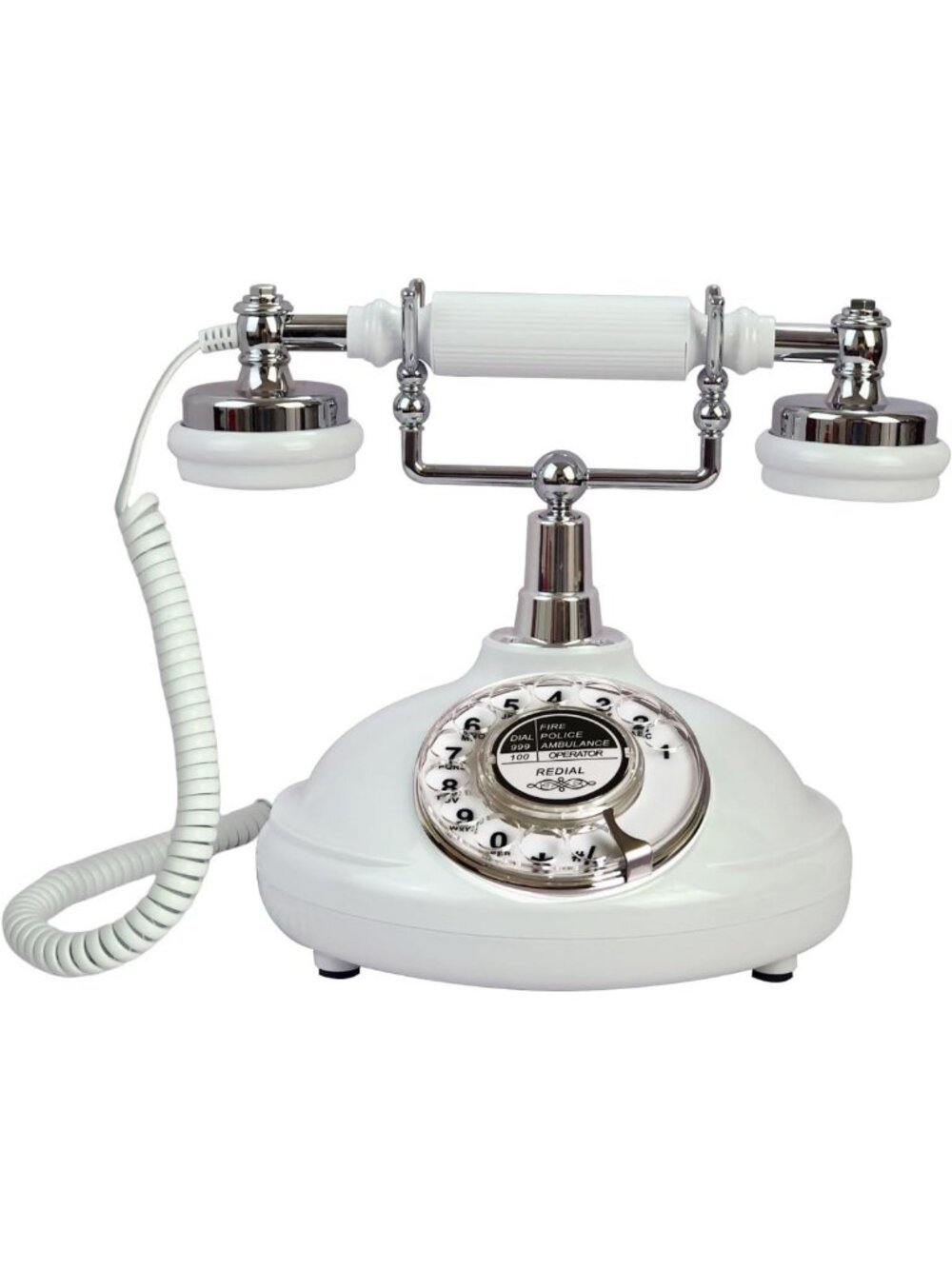 Vintage Corded Landline Phone - Classic Retro Telephone for Home/Office Decor